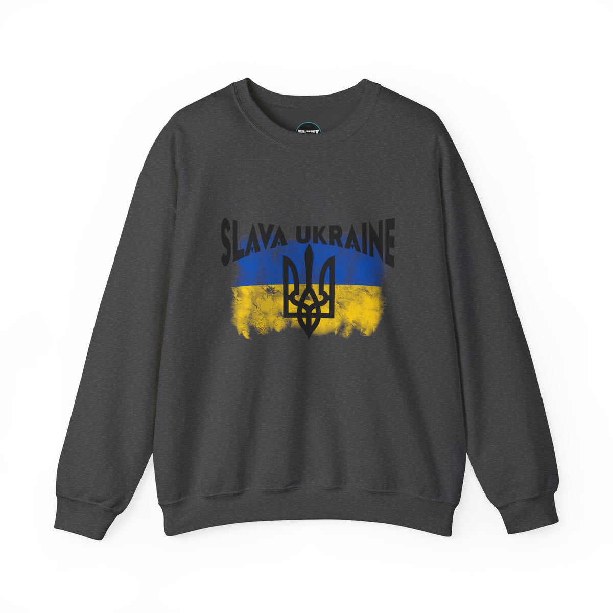 Slava Ukraine Flag Crewneck Sweatshirt
