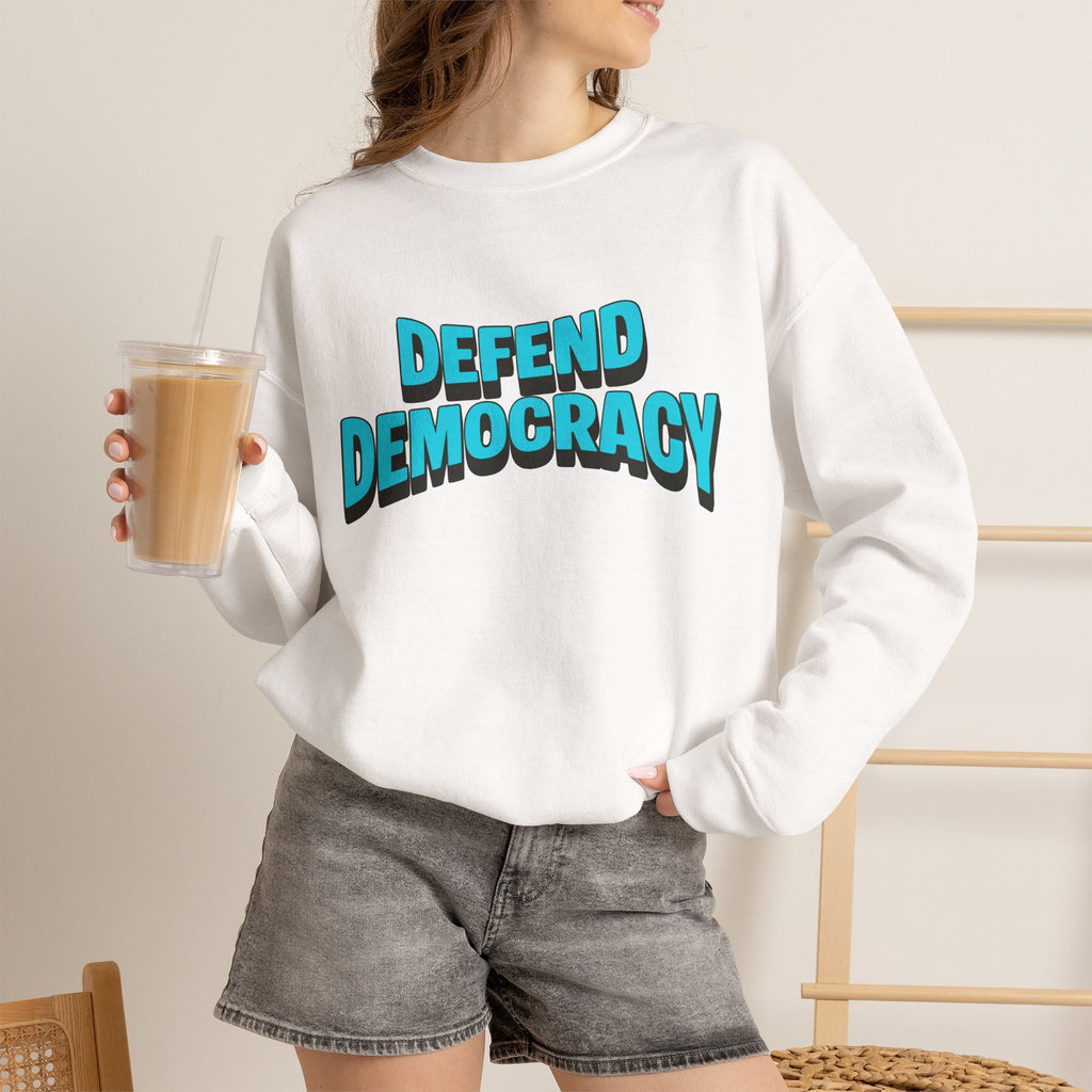 Defend Democracy Crewneck Sweatshirt