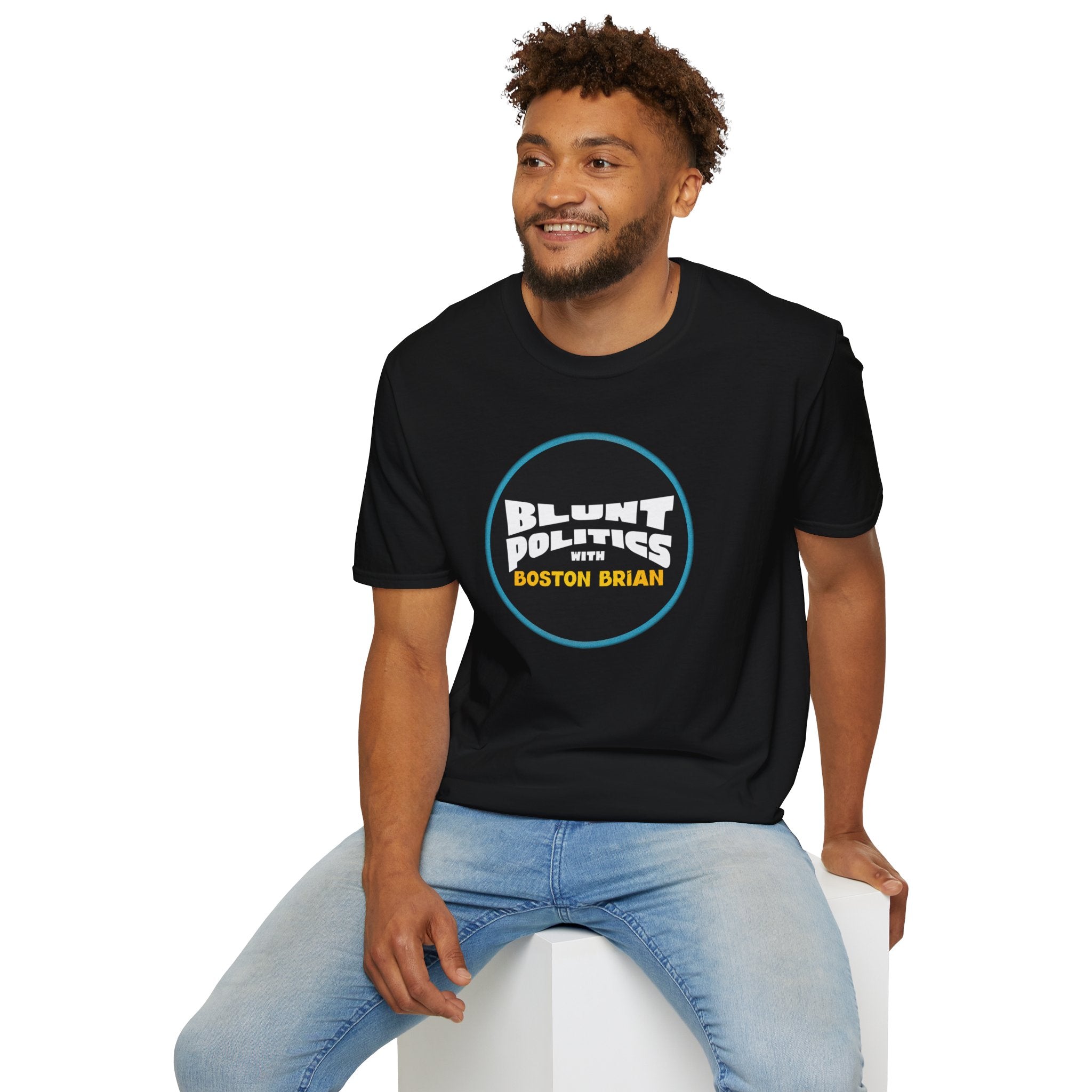 Blunt Politics with Boston Brian T-Shirt | Podcast Logo Tee