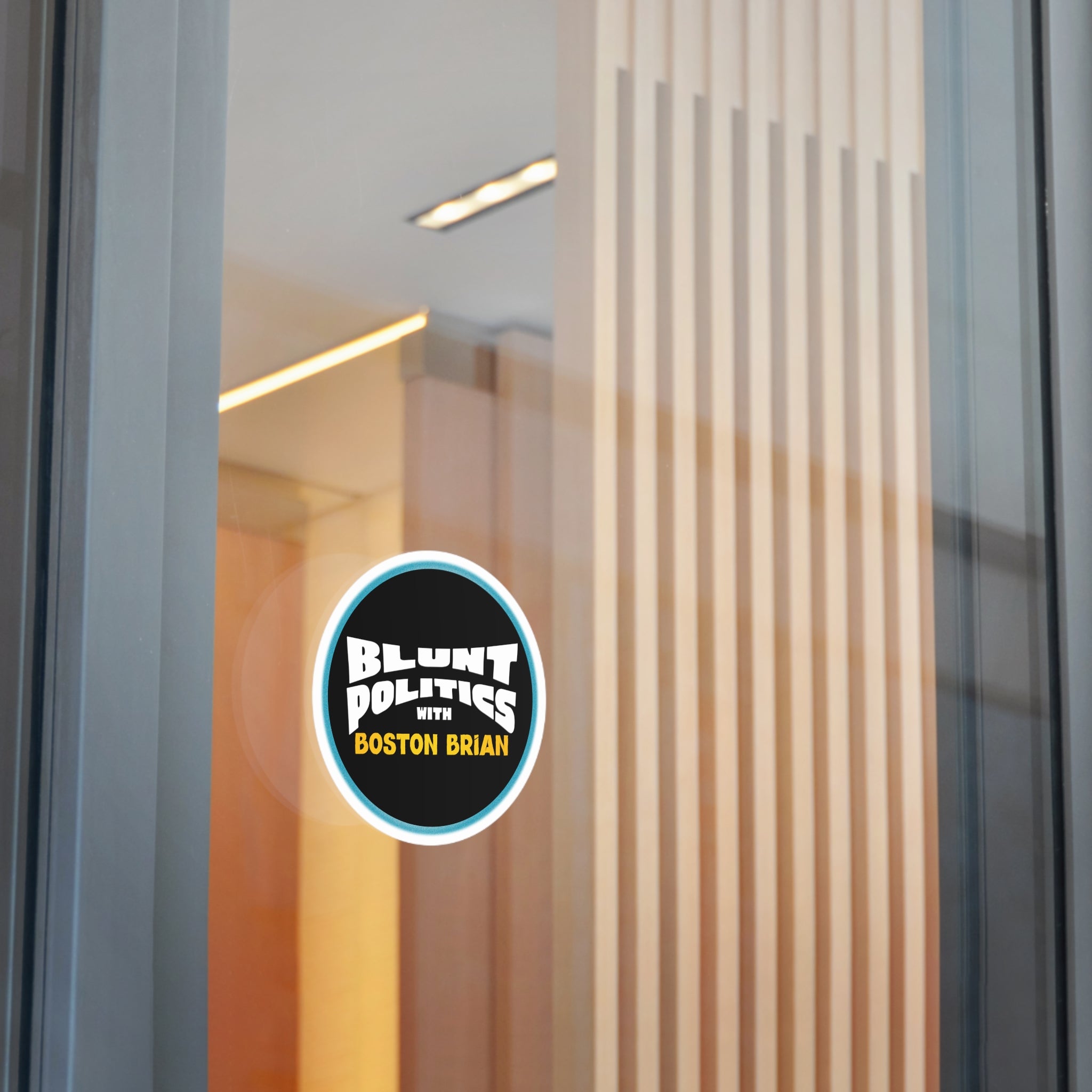 Blunt Politics Round Vinyl Sticker