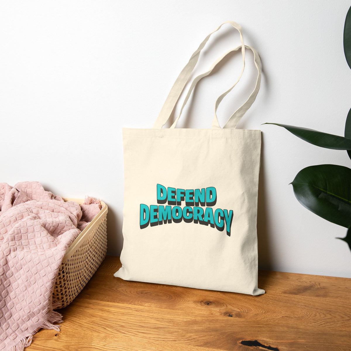Defend Democracy Tote Bag