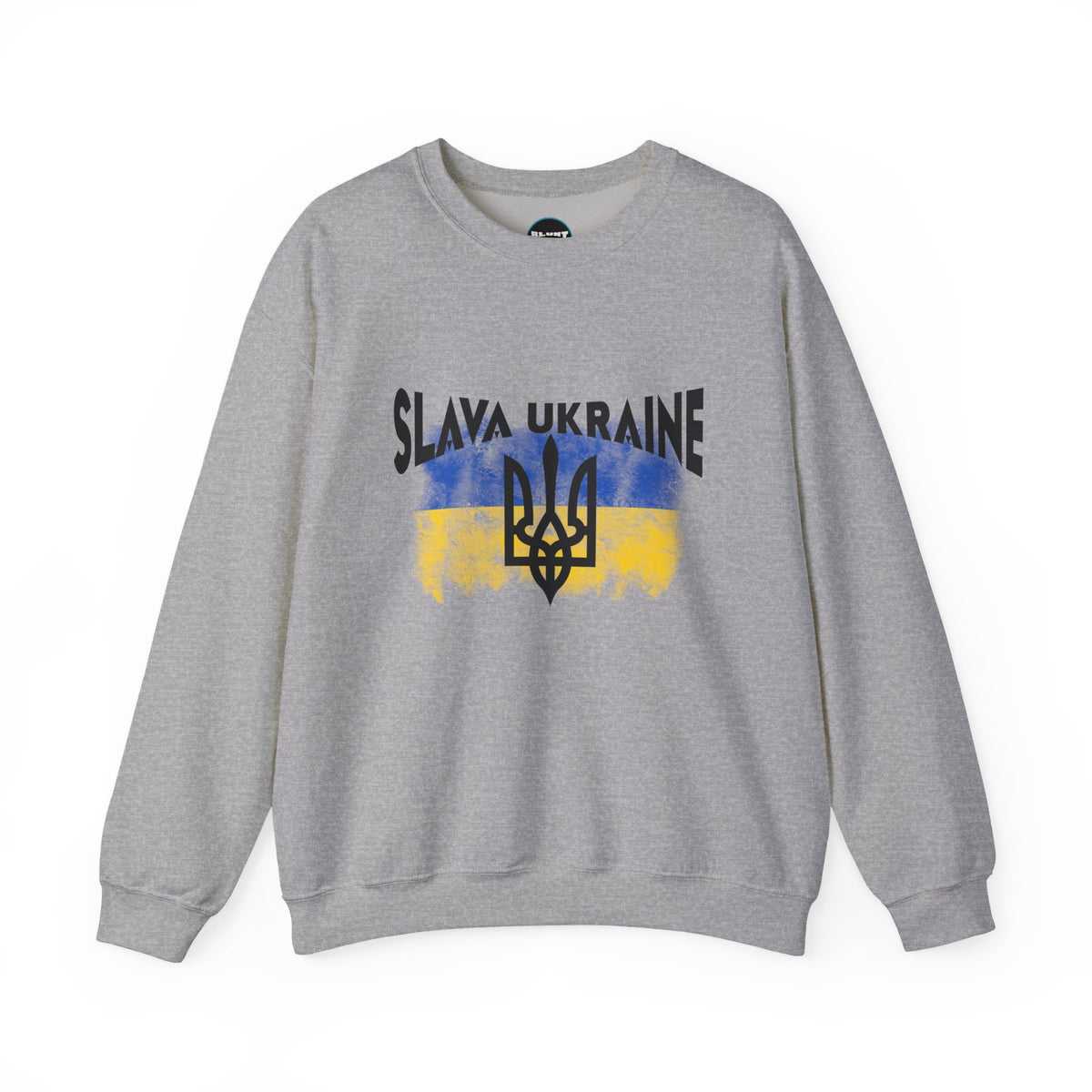 Slava Ukraine Flag Crewneck Sweatshirt