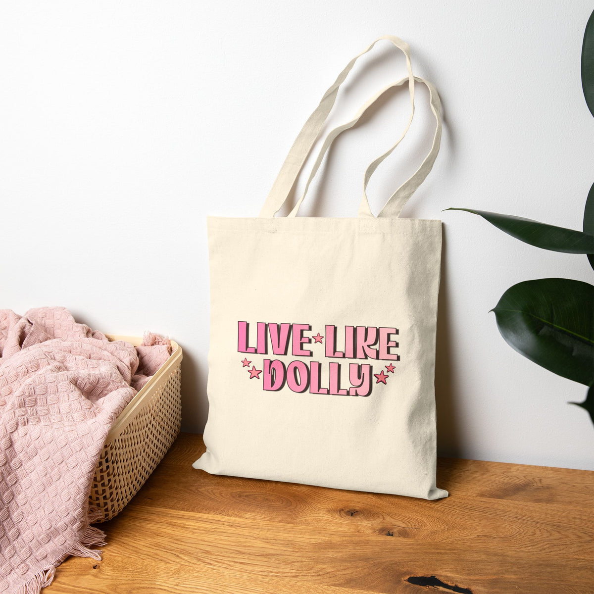 Live Like Dolly Tote Bag