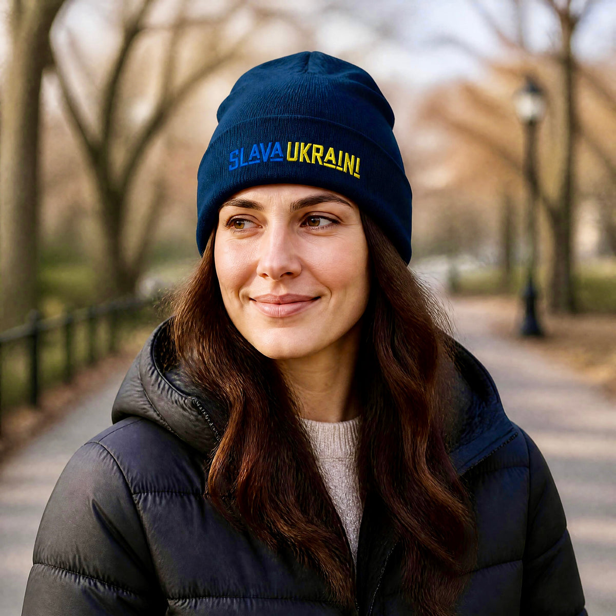 Slava Ukraini Classic Cuffed Beanie