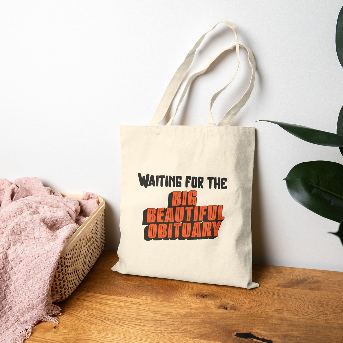 Big Beautiful Obituary Tote Bag