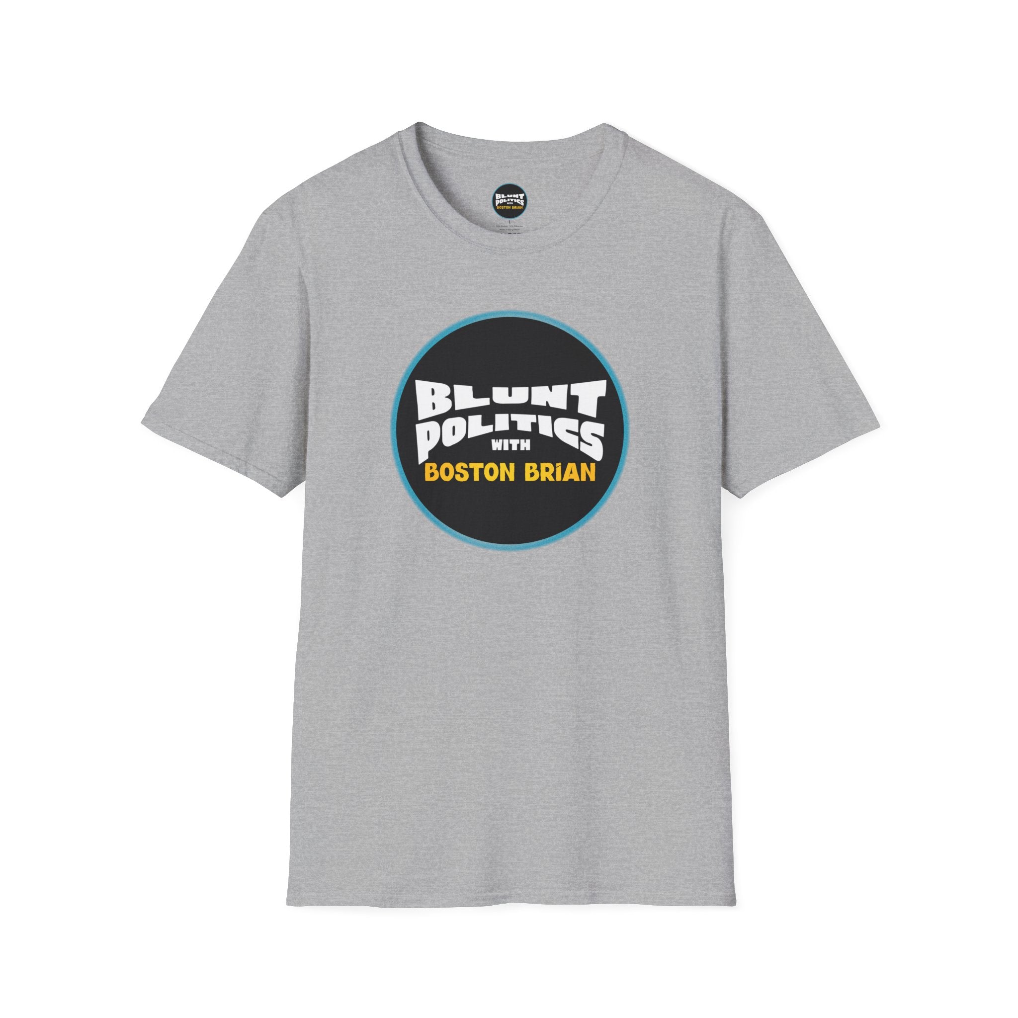 Blunt Politics with Boston Brian T-Shirt | Podcast Logo Tee
